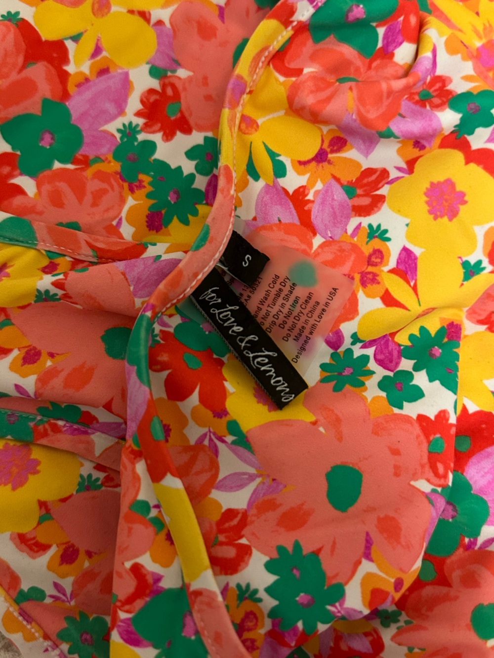 For Love And Lemons One-piece Floral Baiting Suit - Picture 4 of 4